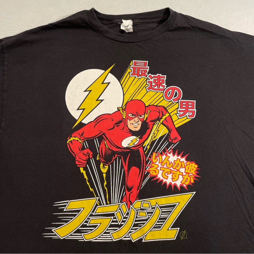 Retro Flash Superhero T Shirt Size 2XL